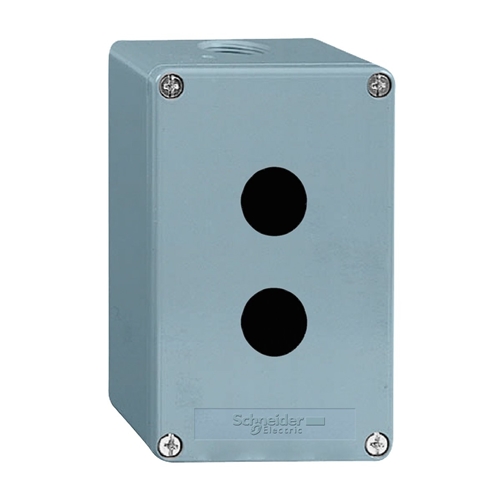 SCHNEIDER 2HOLE ZINC ALLOY ENCLOSURE BLUE