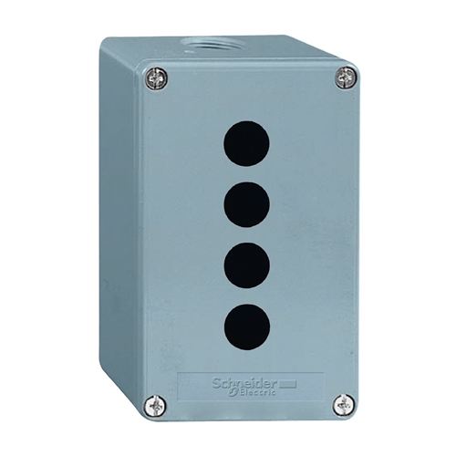 SCHNEIDER 4HOLE ZINC ALLOY ENCLOSURE BLUE 80 X