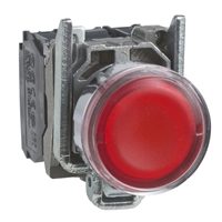 SCHNEIDER ILLUM.PUSHBUTTON RED