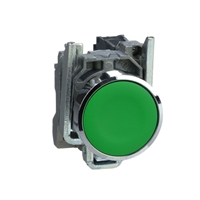 SCHNEIDER FLUSH GREEN PUSHBUTTON 1N/O