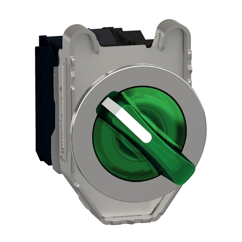 SCHNEIDER FLUSH MOUNTED GREEN ILLUMINATED SELECTOR