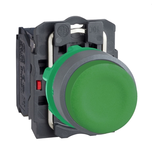 Schneider Electric green projecting pushbutton wit