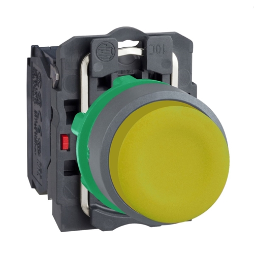 Schneider Electric yellow projecting pushbutton wi