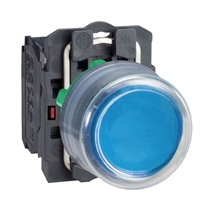 Schneider Electric blue projecting pushbutton with