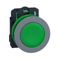 Schneider Electric flush mounted green flush caps