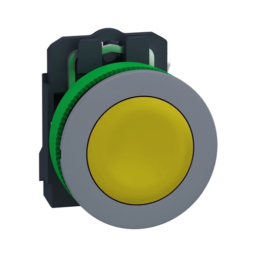 Schneider Electric flush mounted yellow flush caps