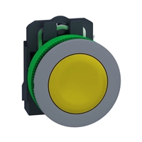 Schneider Electric flush mounted yellow flush caps