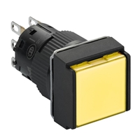 Schneider Electric square yellow illuminated pushb