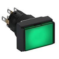 Schneider Electric rectangle green illuminated pus