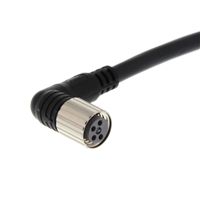 Omron M8 4-pin, 90º female connector, IP67