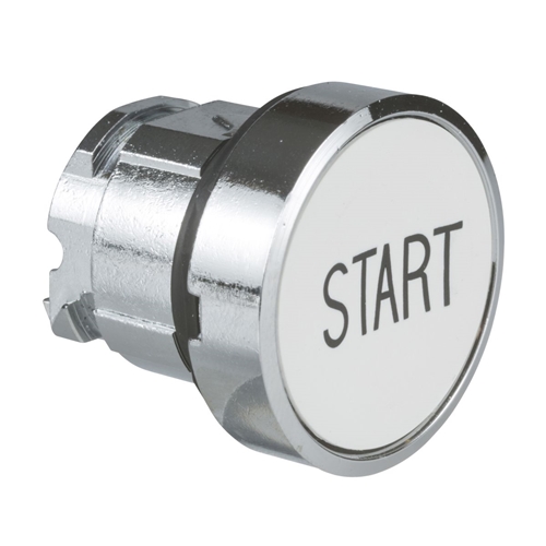 SCHNEIDER PUSHBUTTON FLUSH WHITE MARKED "START"