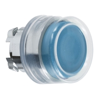 SCHNEIDER BLUE FLUSH PUSHBUTTON HEAD SPRING RETURN