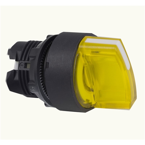 Schneider Electric yellow illuminated selector swi