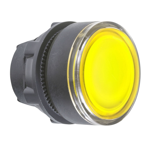 SCHNEDIER YELLOW ILLUMINATED LED PUSHBUTTON FLUSH