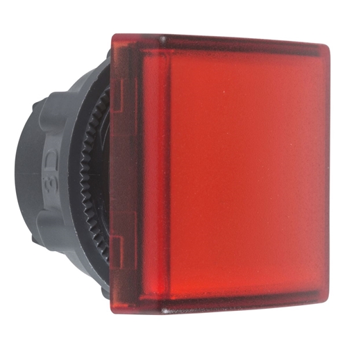 Schneider PLight Head Sqr Red LED