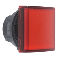 Schneider PLight Head Sqr Red LED