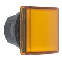 Schneider Electric square orange pilot light head