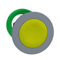 Schneider Electric flush mounted yellow pushbutton