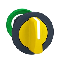 Schneider Electric flush mounted yellow selector s