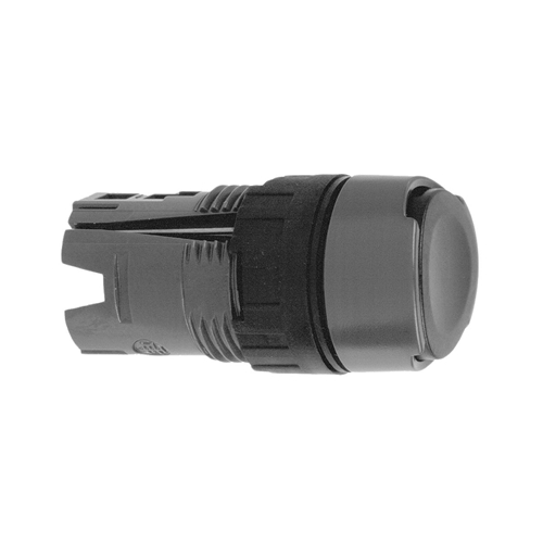 SCHNEIDER 16MM CIRC. FLUSH PUSHBUTTON HEAD BLACK