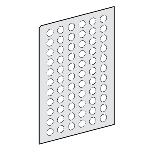 SCHNEIDER LEGEND PLATE SHEET (BLANK)