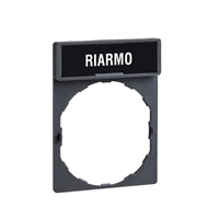 SCHNEIDER LEGEND PLATE RIARMO