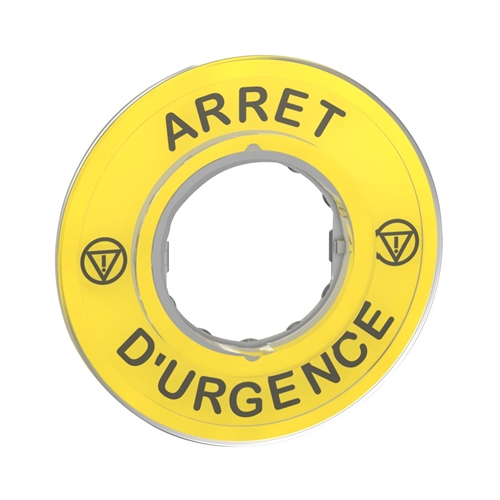 SCHNEIDER ARRET D URGENCE 3DLEGEND PLATE