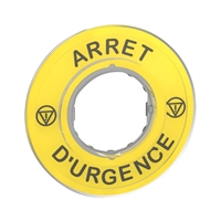 SCHNEIDER ARRET D URGENCE 3DLEGEND PLATE