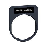 Schneider Electric legend holder with arret-marche