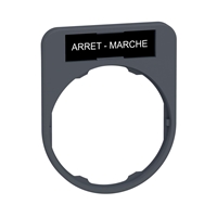 Schneider Electric legend holder with arret-marche