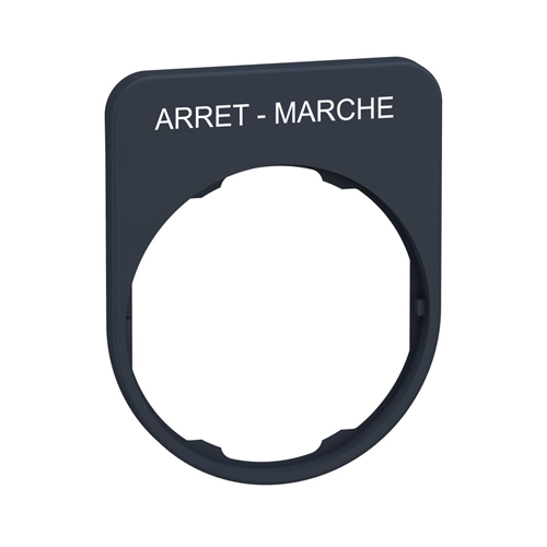 Schneider Electric legend plate with arret-marche