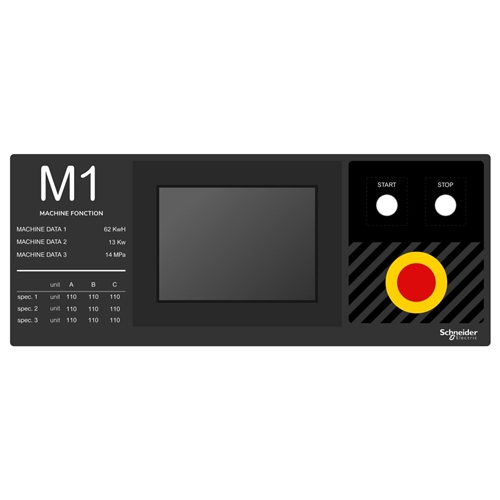 Schneider Electric legend panel 500 x 200 template